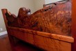 Custom-made redwood burl footboard.