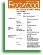 Material Safety Data Shee - Wood Dust